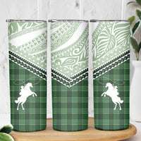 Aloha Hawaii Cowboys Paniolo Skinny Tumbler Forest Green Palaka - Polynesian Pride