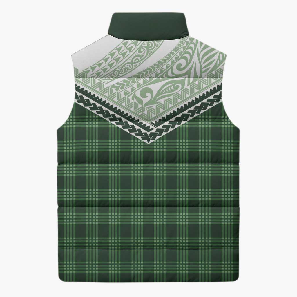 Aloha Hawaii Cowboys Paniolo Sleeveless Puffer Jacket Forest Green Palaka LT7 - Polynesian Pride