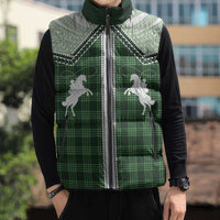 Aloha Hawaii Cowboys Paniolo Sleeveless Puffer Jacket Forest Green Palaka LT7 - Polynesian Pride