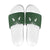 Aloha Hawaii Cowboys Paniolo Slide Sandals Forest Green Palaka - Polynesian Pride