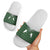 Aloha Hawaii Cowboys Paniolo Slide Sandals Forest Green Palaka - Polynesian Pride