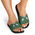 Aloha Hawaii Cowboys Paniolo Slide Sandals Forest Green Palaka - Polynesian Pride