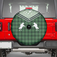 Aloha Hawaii Cowboys Paniolo Spare Tire Cover Forest Green Palaka - Polynesian Pride