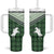 Aloha Hawaii Cowboys Paniolo Tumbler With Handle Forest Green Palaka - Polynesian Pride