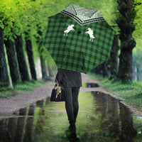 Aloha Hawaii Cowboys Paniolo Umbrella Forest Green Palaka - Polynesian Pride