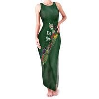 Kia Ora New Zealand Floral Personalized Family Matching Tank Maxi Dress and Hawaiian Shirt Sage Green - Polynesian Pride