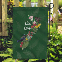 Kia Ora New Zealand Floral Garden Flag Sage Green - Polynesian Pride
