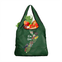 Kia Ora New Zealand Floral Grocery Bag Sage Green LT7 1-pack One Size Sage Green - Polynesian Pride