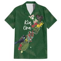 Kia Ora New Zealand Floral Personalized Hawaiian Shirt Sage Green LT7 Sage Green - Polynesian Pride