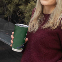 Kia Ora New Zealand Floral Tumbler Cup Sage Green - Polynesian Pride