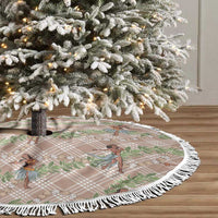 Beige Palaka Hula Girls Seamless Hawaii Aloha Tree Skirt - Polynesian Pride