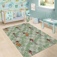 Mint Palaka Hula Girls Seamless Hawaii Aloha Area Rug - Polynesian Pride