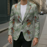 Mint Palaka Hula Girls Seamless Hawaii Aloha Blazer - Polynesian Pride