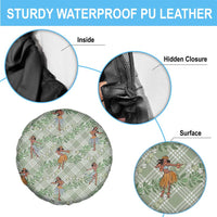 Mint Palaka Hula Girls Seamless Hawaii Aloha Spare Tire Cover - Polynesian Pride