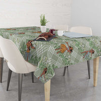 Mint Palaka Hula Girls Seamless Hawaii Aloha Tablecloth - Polynesian Pride