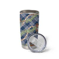 Navy Blue Palaka Hula Girls Seamless Hawaii Aloha Tumbler Cup - Polynesian Pride