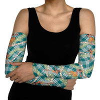 Teal Palaka Hula Girls Seamless Hawaii Aloha Arm Sleeves LT7 - Polynesian Pride