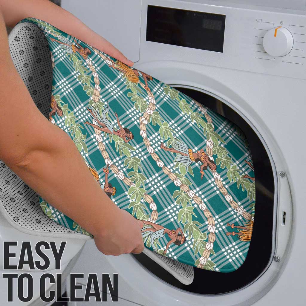 Teal Palaka Hula Girls Seamless Hawaii Aloha Bathroom Set - Polynesian Pride