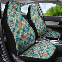 Teal Palaka Hula Girls Seamless Hawaii Aloha Car Seat Cover - Polynesian Pride