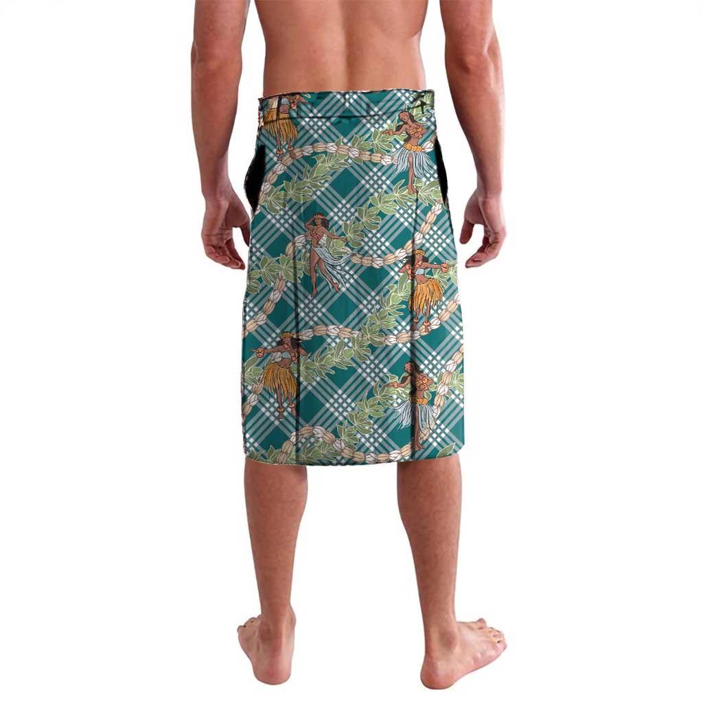 Teal Palaka Hula Girls Seamless Hawaii Aloha Lavalava - Polynesian Pride