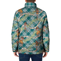 Teal Palaka Hula Girls Seamless Hawaii Aloha Padded Jacket LT7 - Polynesian Pride