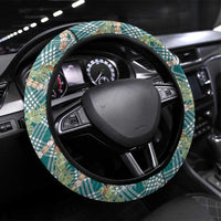 Teal Palaka Hula Girls Seamless Hawaii Aloha Steering Wheel Cover - Polynesian Pride