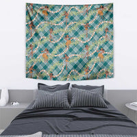 Teal Palaka Hula Girls Seamless Hawaii Aloha Tapestry LT7 - Polynesian Pride