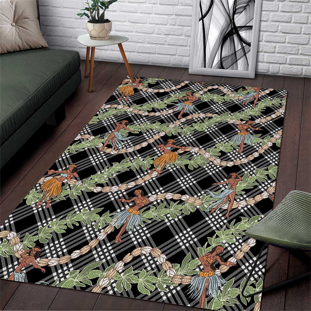 Sable Palaka Hula Girls Seamless Hawaii Aloha Area Rug - Polynesian Pride