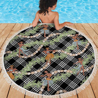 Sable Palaka Hula Girls Seamless Hawaii Aloha Beach Blanket - Polynesian Pride