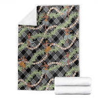 Sable Palaka Hula Girls Seamless Hawaii Aloha Blanket - Polynesian Pride