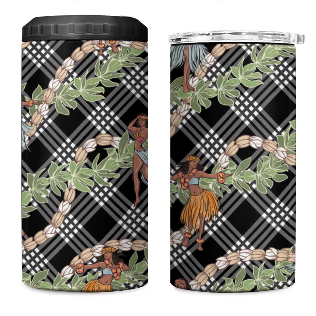 Sable Palaka Hula Girls Seamless Hawaii Aloha 4 in 1 Can Cooler Tumbler - Polynesian Pride
