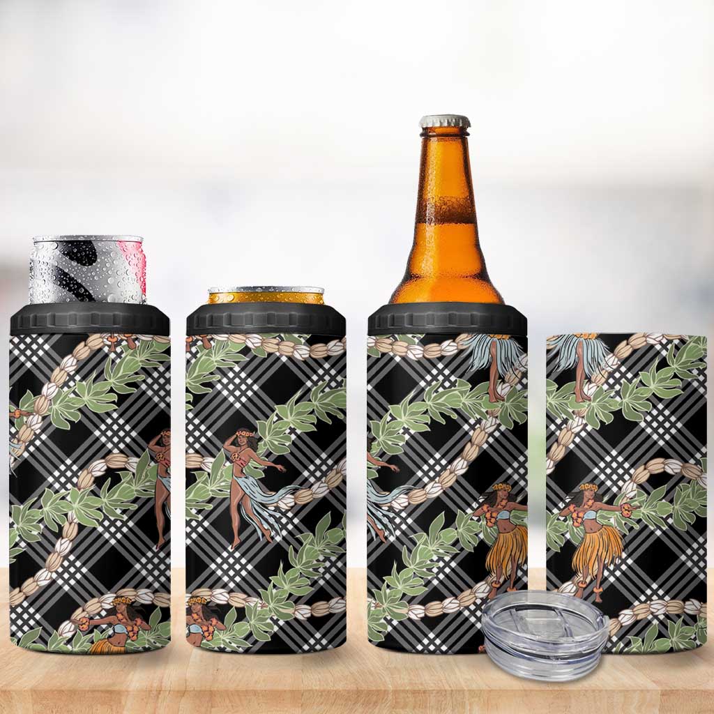 Sable Palaka Hula Girls Seamless Hawaii Aloha 4 in 1 Can Cooler Tumbler - Polynesian Pride