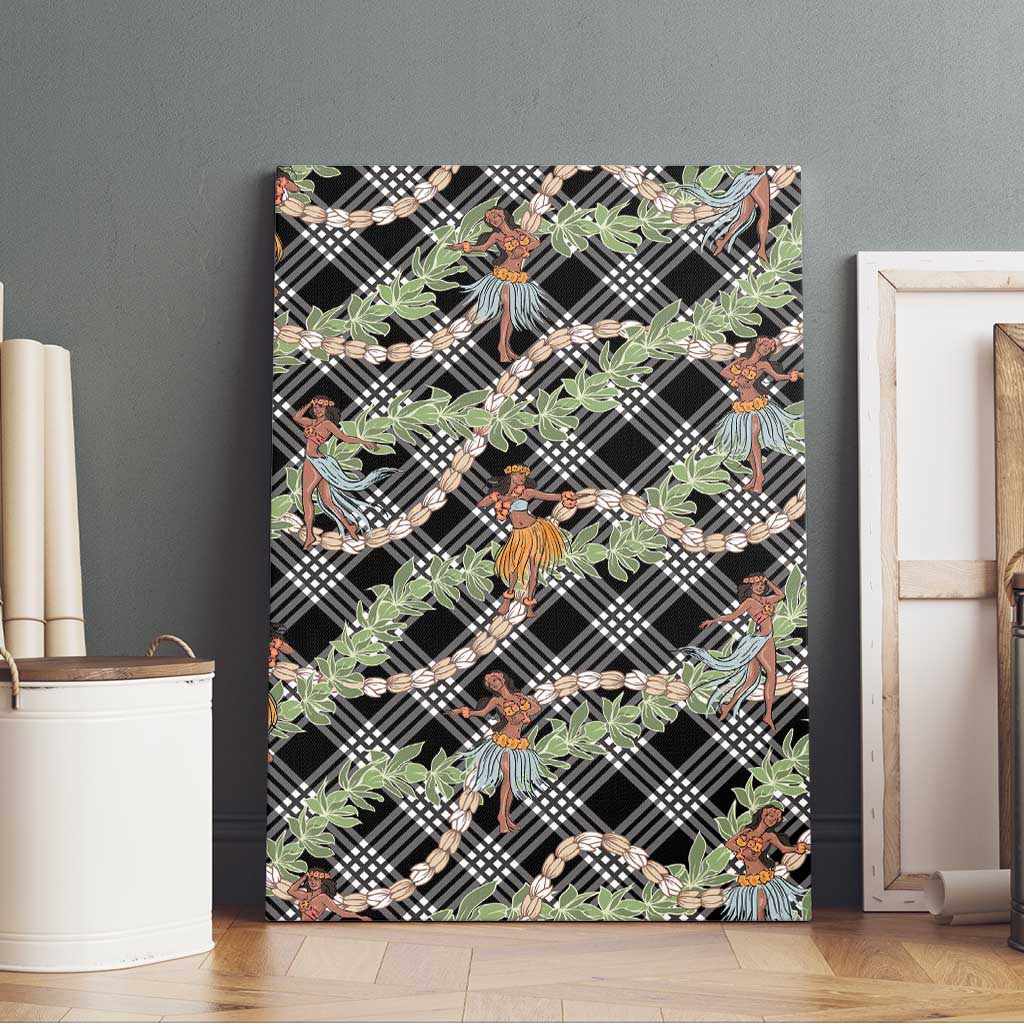 Sable Palaka Hula Girls Seamless Hawaii Aloha Canvas Wall Art - Polynesian Pride