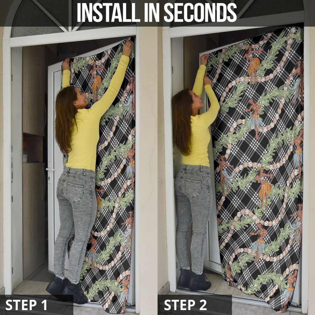 Sable Palaka Hula Girls Seamless Hawaii Aloha Door Cover - Polynesian Pride