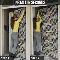 Sable Palaka Hula Girls Seamless Hawaii Aloha Door Cover - Polynesian Pride