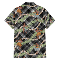 Sable Palaka Hula Girls Seamless Hawaii Aloha Family Matching Puletasi and Hawaiian Shirt - Polynesian Pride