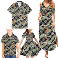 Sable Palaka Hula Girls Seamless Hawaii Aloha Family Matching Summer Maxi Dress and Hawaiian Shirt - Polynesian Pride