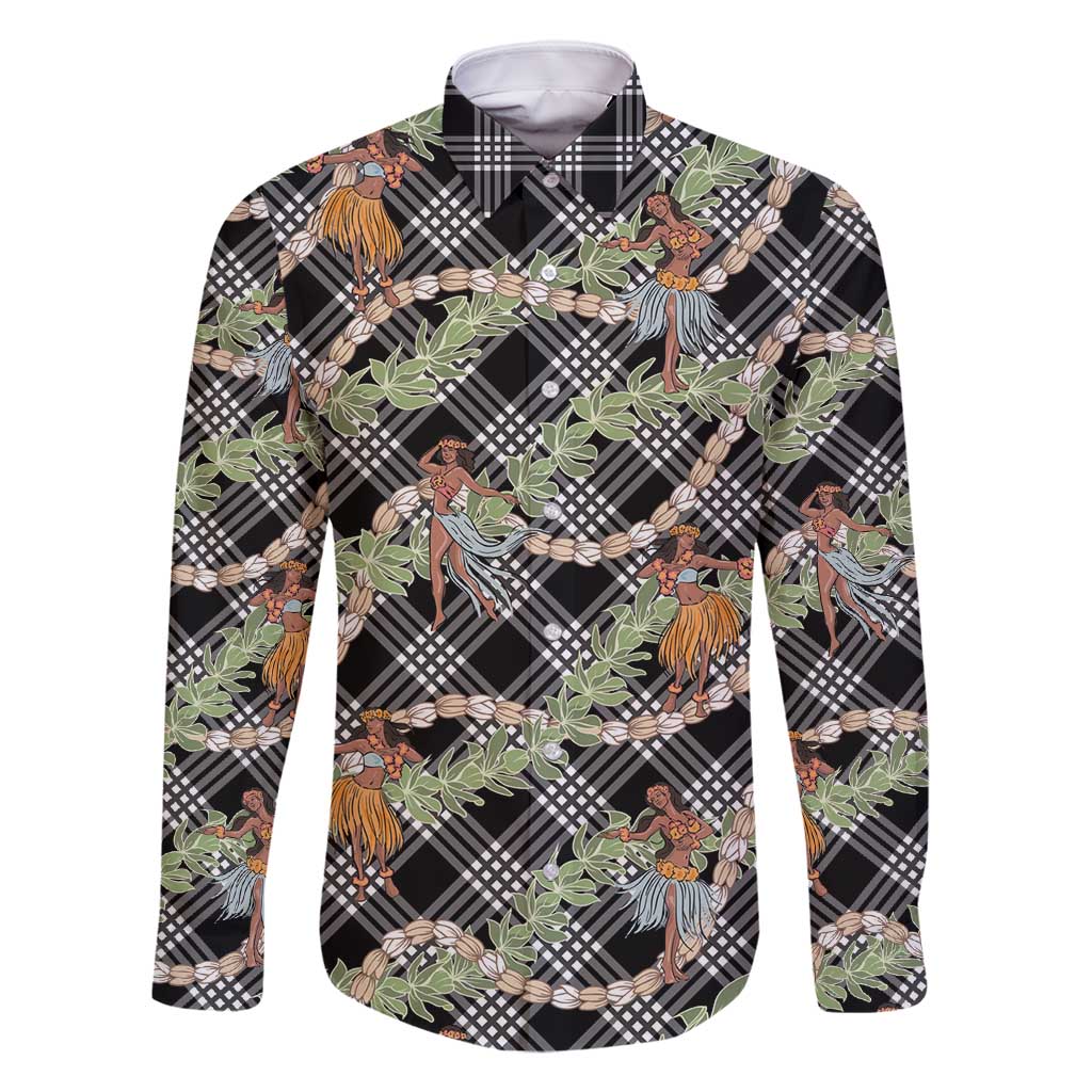 Sable Palaka Hula Girls Seamless Hawaii Aloha Family Matching Tank Maxi Dress and Hawaiian Shirt - Polynesian Pride