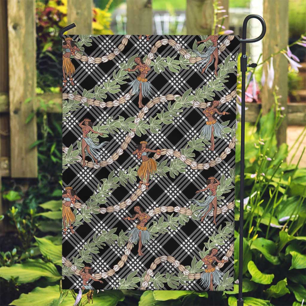 Sable Palaka Hula Girls Seamless Hawaii Aloha Garden Flag - Polynesian Pride
