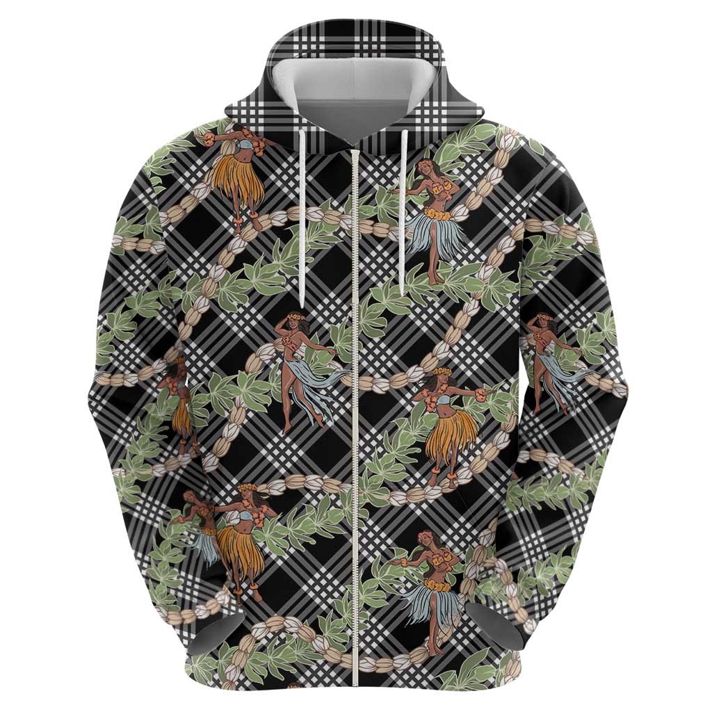 Sable Palaka Hula Girls Seamless Hawaii Aloha Hoodie - Polynesian Pride