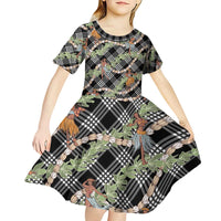 Sable Palaka Hula Girls Seamless Hawaii Aloha Kid Short Sleeve Dress - Polynesian Pride