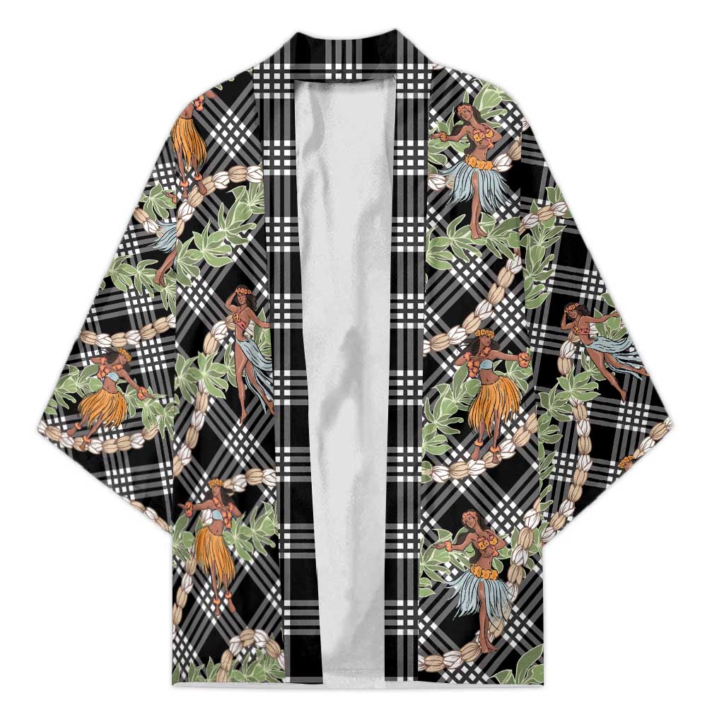 Sable Palaka Hula Girls Seamless Hawaii Aloha Kimono - Polynesian Pride