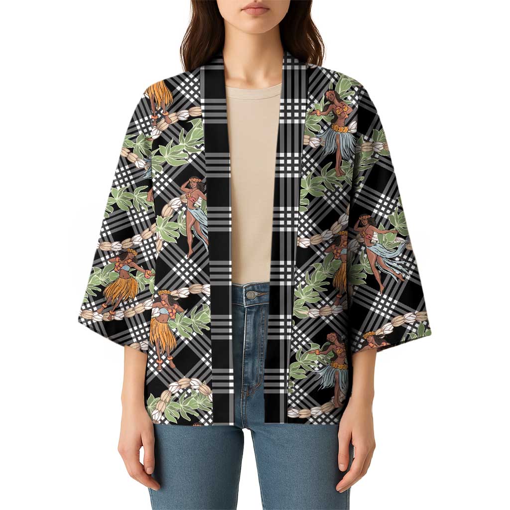 Sable Palaka Hula Girls Seamless Hawaii Aloha Kimono - Polynesian Pride