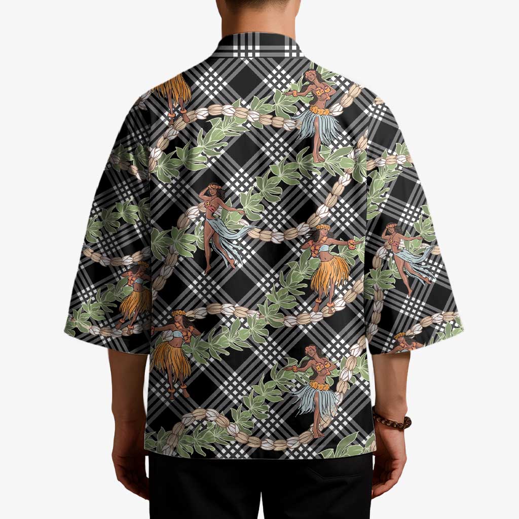 Sable Palaka Hula Girls Seamless Hawaii Aloha Kimono - Polynesian Pride