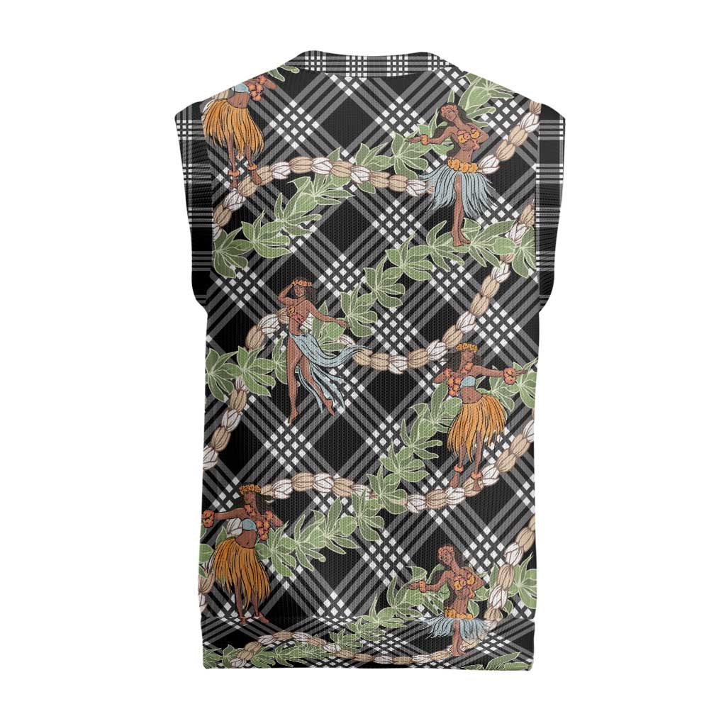 Sable Palaka Hula Girls Seamless Hawaii Aloha Christmas Knitted V-Neck Vest - Polynesian Pride