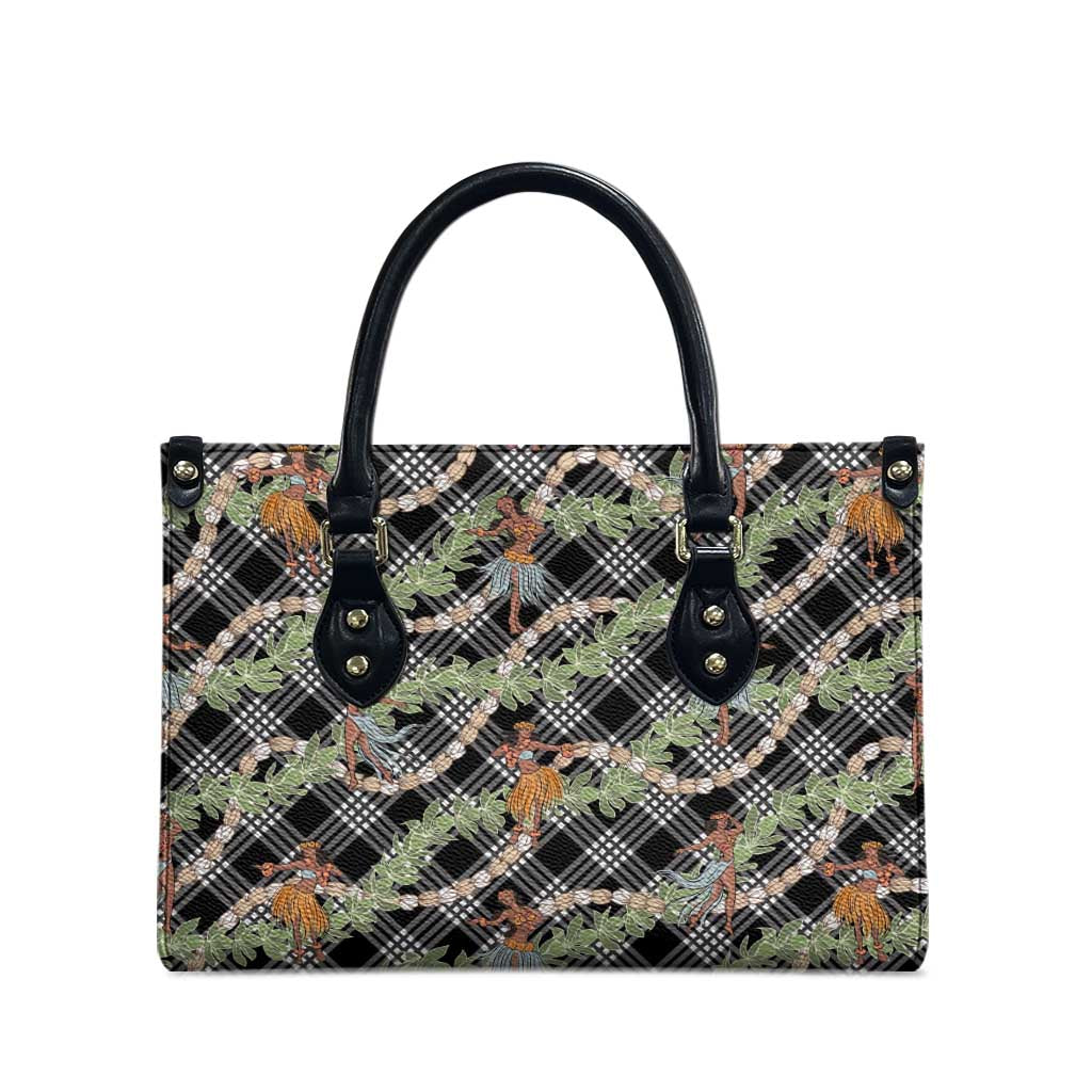 Sable Palaka Hula Girls Seamless Hawaii Aloha Leather Bag - Polynesian Pride