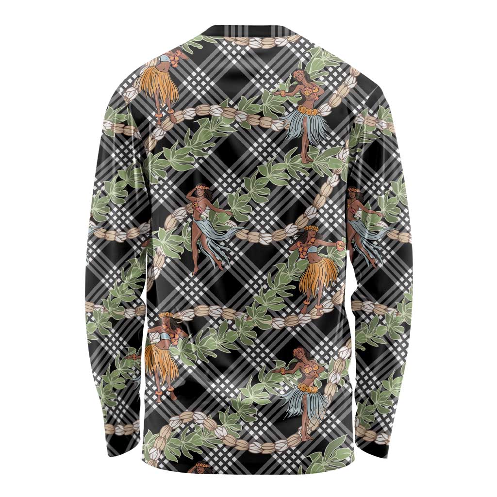 Sable Palaka Hula Girls Seamless Hawaii Aloha Long Sleeve Shirt - Polynesian Pride