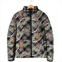 Sable Palaka Hula Girls Seamless Hawaii Aloha Padded Jacket - Polynesian Pride