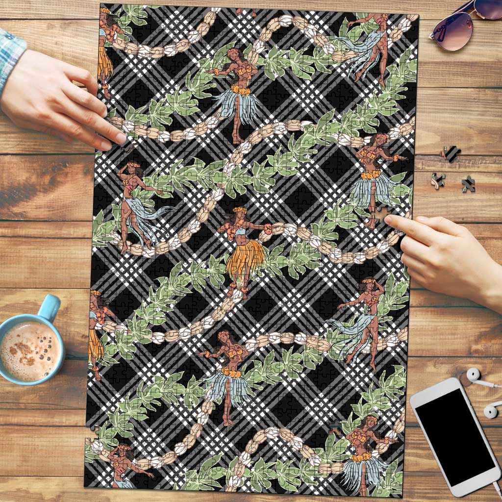 Sable Palaka Hula Girls Seamless Hawaii Aloha Puzzle - Polynesian Pride