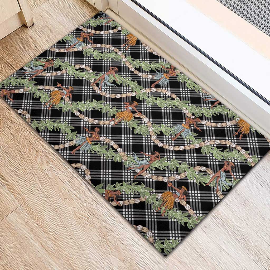 Sable Palaka Hula Girls Seamless Hawaii Aloha Rubber Doormat - Polynesian Pride